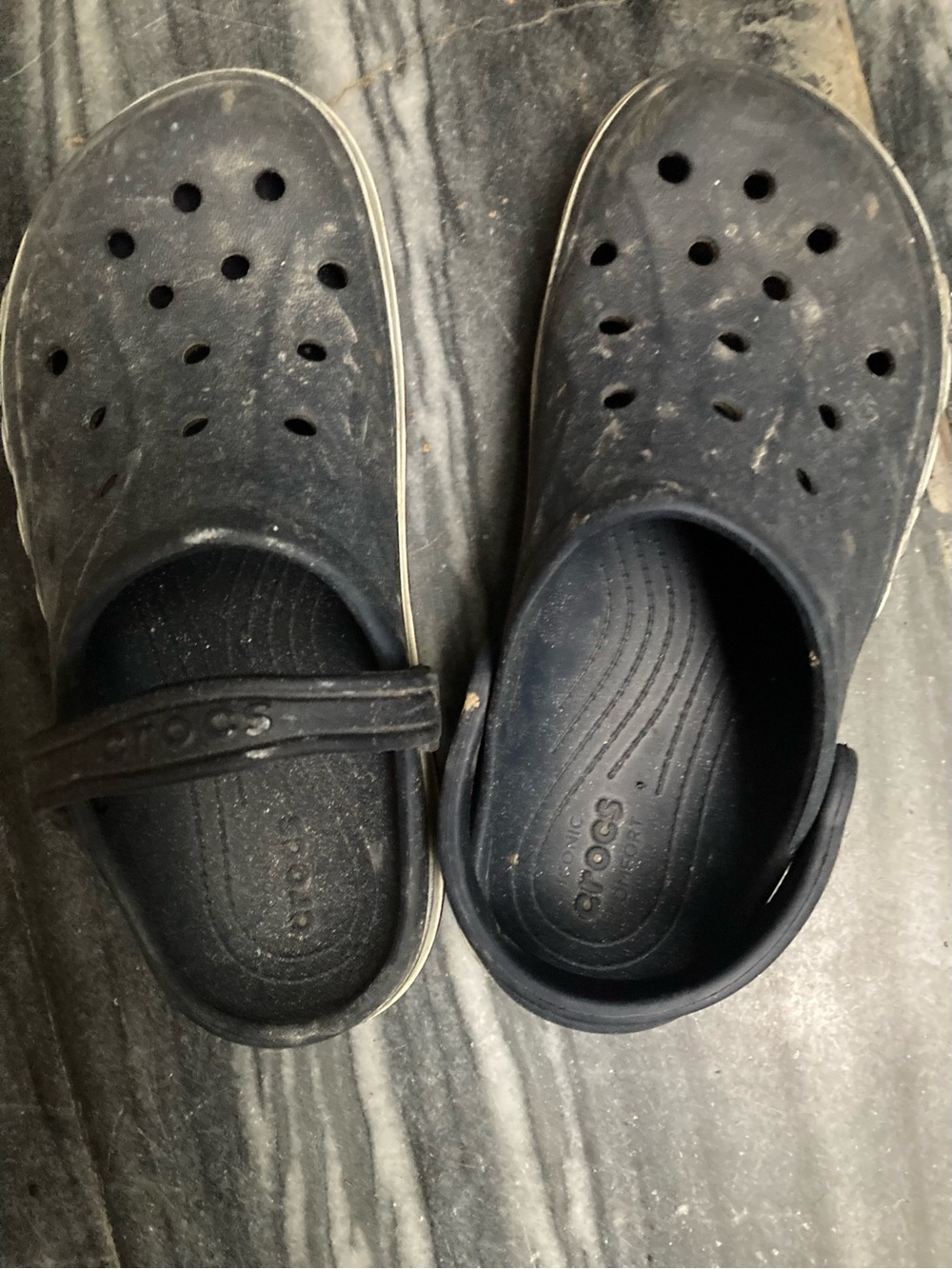 CROCS Kids Black Classic Clog Sandals